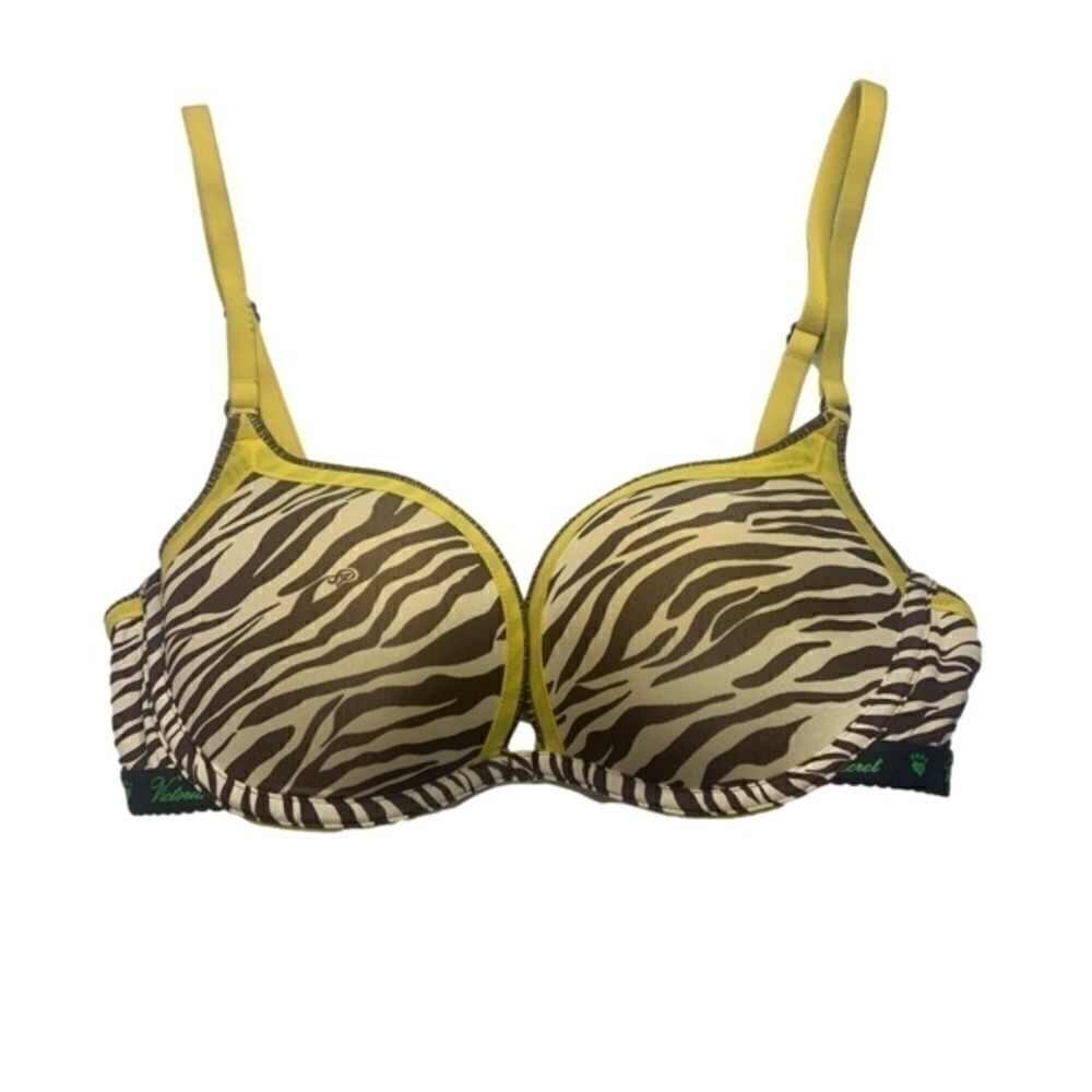 Victoria’s Secret 34C Bra Zebra Print Sexy Little Things Push-Up Underwire
